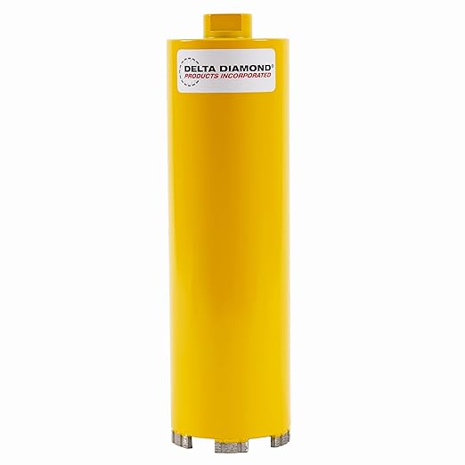Delta Diamond Cougar HD Premium 3-1/2 Inch Dry Diamond Core Drill Bit, 5/8"-11 Threaded Arbor, Turbo Laser-Welded Segments for Cured Concrete with Rebar, Brick, Block, Masonry, Stone (3-1/2 inch)