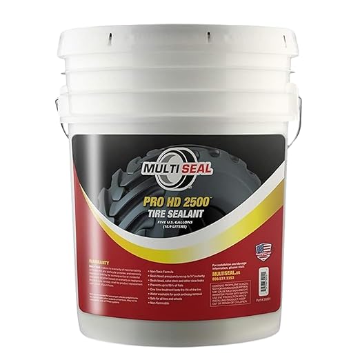 MULTI SEAL PRO HD 2500 - Our Workhorse Industrial Grade Tire Sealant Designed for Heavy Industrial and Agricultural Use, 5-Gallon Pail