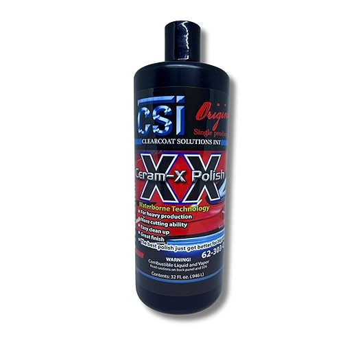 CSI Ceram-XX Production Polish | Formulated for Maximum Production Throughput with a Single Polish | Fastest Path from Defect Removal to a Swirl-Free, Deliverable Shine