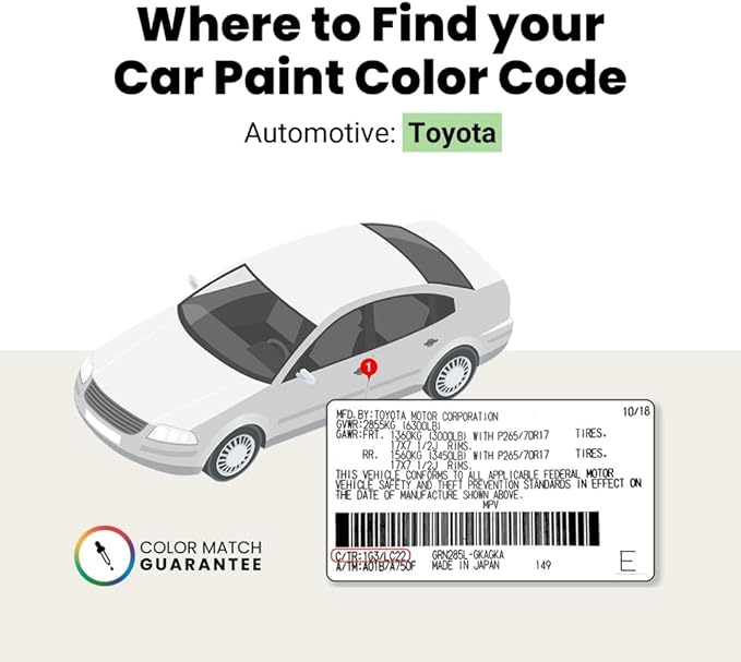 TouchUpDirect 8W7 Blue Crush/Dark Blue Metallic for Toyota Exact Match Touch Up Paint Combo - Platinum Package