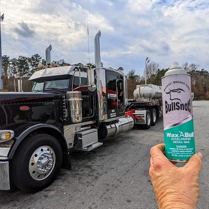 WaxABull Accelerated Detail Auto Wax 10899009 - Quick Shine Truck and Car Polishing Wax 16oz
