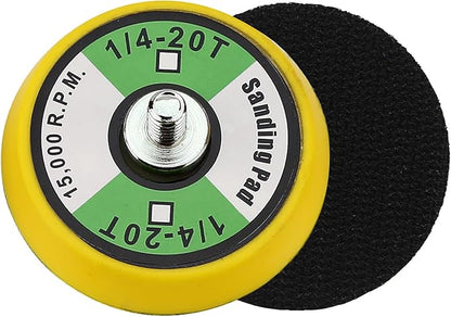 Ouya 5PCS 2-inch Thread Hook and Loop Backing Pad Buffing Plate for Air Sander and Dual Action Car Polisher 1/4"-20 Thread
