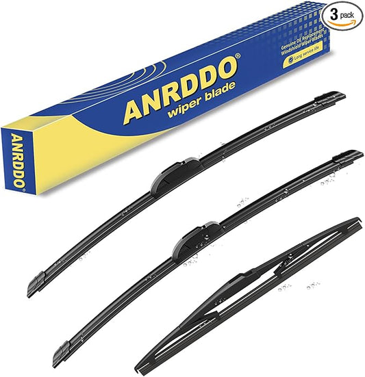 3 wipers Replacement for 2013 2014 2015 2016 Mazda CX-5 Original Equipment Windshield Wiper Blades Set 24"+18"+14" (Set of 3) U/J HOOK