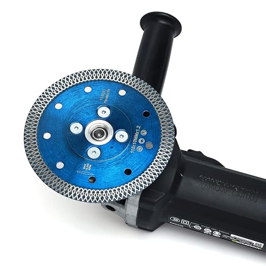 ZERICHIVE 4.5" Tile Blade,Super Thin Diamond Porcelain Blade with Flange for Cutting Porcelain Tile Stone