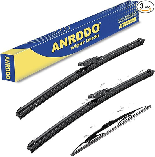 3 wipers Replacement for Chevrolet Traverse 2012-2017, Windshield Wiper Blades Original Equipment Replacement - 24"/21"/13" (Set of 3) Pinch Tab