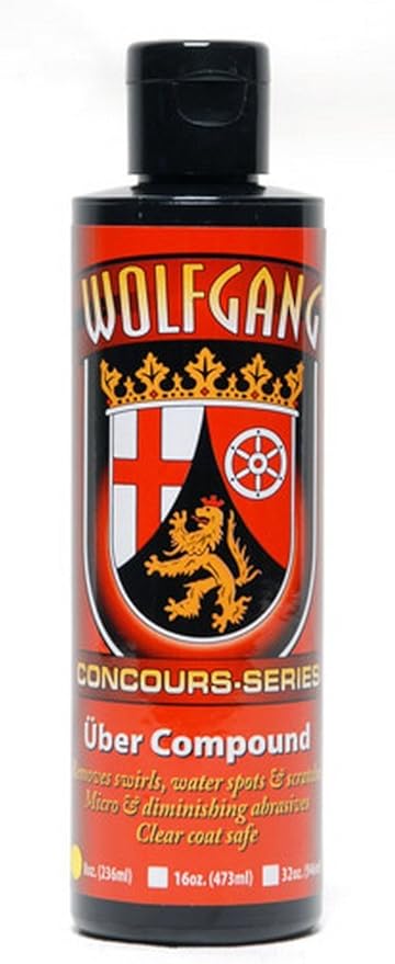 Wolfgang Über Compound 3.0 | Heavy-Cut Paint Restoration for Swirl & Haze Removal | Enhances Gloss & Color Depth | Smooths & Prepares Paint for Polishing | WG-5600 | 8oz