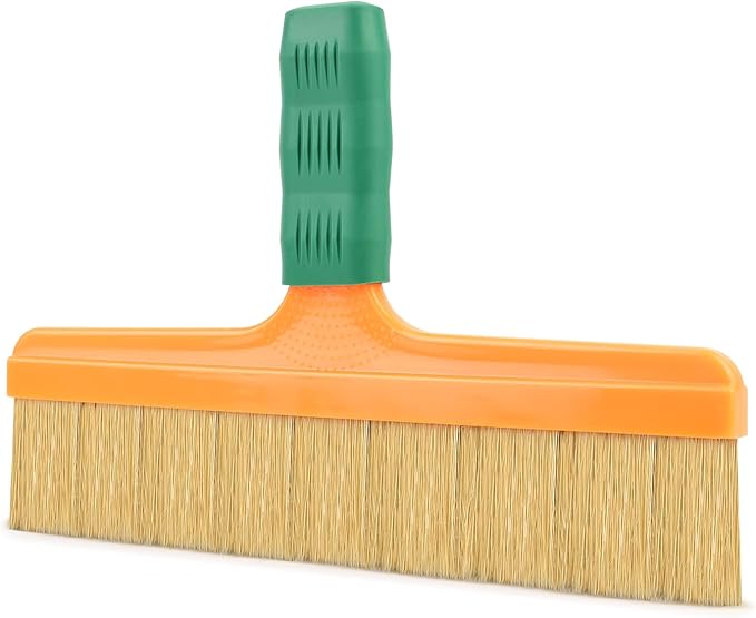 FOSHIO Brush Wrap Tool, 12" Professional Soft Boar Hair Bristle Car Detailing Brush with Rubber Handle for Vinyl Wrapping, Cleaning Interiors & Exteriors Car Wash Brush