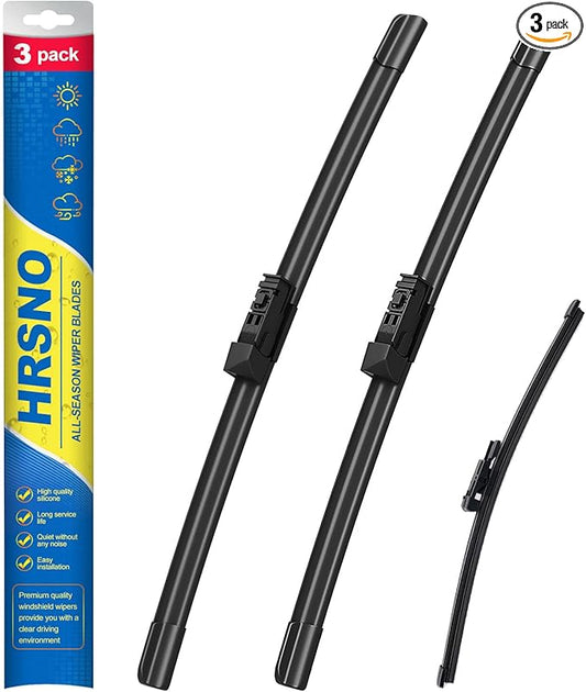 24"+20" Windshield Wipers With 15" Rear Wiper Blade Sets Automotive Replacement for Land Rover Range Rover 2017-2023,Easy For Installation (Pack of 3)