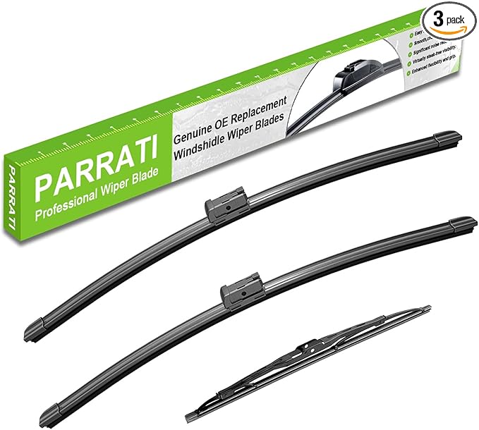 PARRATI® Windshield Wipers for Chevrolet Traverse 2009-2017,24"+21" Front and 13" Rear,OEM Replacement Wiper Blades,Quiet & Streak-Free(Set of 3)