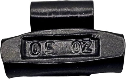 C-HORSE 100Pcs MC Series Clip on Wheel Weights Black Coated Assortment for Hammer Type Rim Balancers, 0.25oz, 0.50oz, 0.75oz, 1.0oz, 25pcs for Each Size Fit for Steel Wheel (MC Style, 0.25-1)
