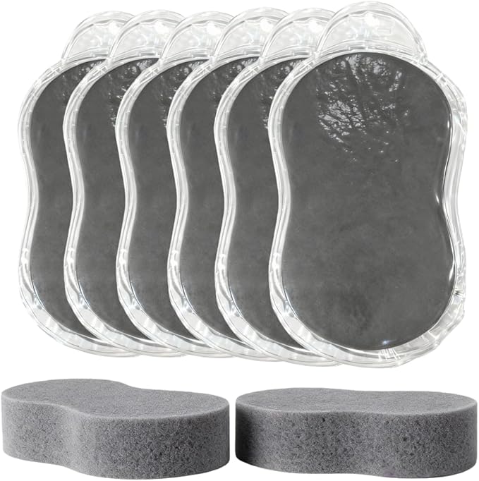 Bug Splatter Scrubber Pad for Cleaning Car Surfaces, Car Wash Sponge for RV, Car, Aircraft, Safe on Paint, 8.7x4.3x1.8 in (6-Pack)