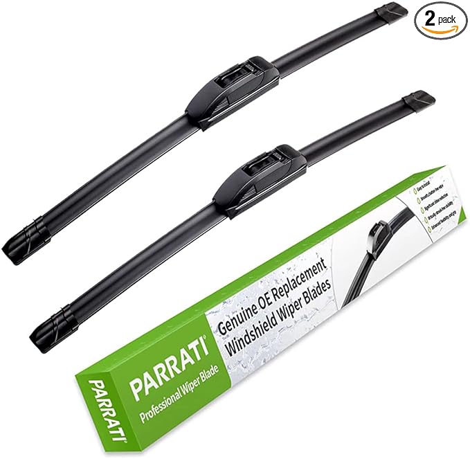 OEM QUALITY 24" + 17" PARRATI Premium All-Season Windshield Wiper Blades (Set of 2)