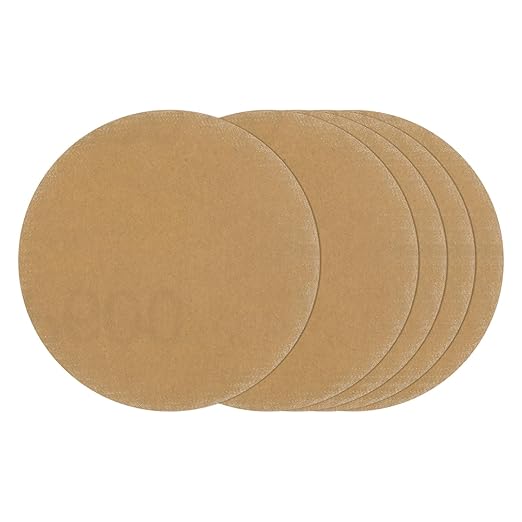 Kozelo 30 Pcs Sanding Discs 2 Inch 600 Grit Hook and Loop Random Orbital Sandpapers Suitable for Drywall Sander Wood Metal Furniture, Yellow