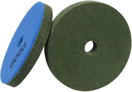 4" Diamond Sponge Fiber Polishing Pad 6000 Grit - Polishing Tile Stone Marble Concrete Ceramics Glass 2Pcs