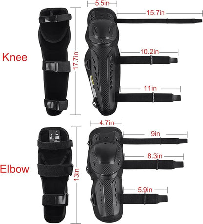Tempsnow Knee and Shin Guards Motorcycle Protective Gear for Adults Hard Collision Avoidance Motocross Racing Knee Protector Shin Guards Motorbike Knee Guards Shin Protector