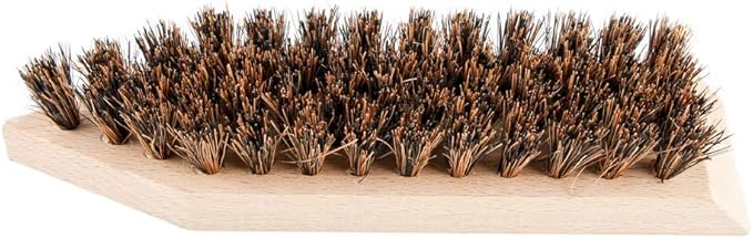 Hardwood Stiff Coco Bristle Shoe & Boot Cleaning Brush- Removes Tough Dirt & Debris (2 Pack)