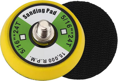 Ouya 5PCS 2-inch Thread Hook and Loop Backing Pad Buffing Plate for Air Sander and Dual Action Car Polisher 5/16"-24 Thread