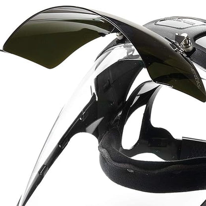 Sellstrom DP4 Face Shield - Lightweight Mask with High Impact Chin Guard, Crown & Ratchet Headgear for Work, Grinding, Cutting - ANSI Z87.1 - Anti Fog Polycarbonate Window