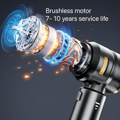 GaFenHanyu Handheld Cordless Vacuum,Car Vacuum Cleaner,4-in-1 20000PA High Power Portable Rechargeable Vacuum Cleaner with Brushless Motor, Small Handheld Vacuum & Air Blower & Pump-Black