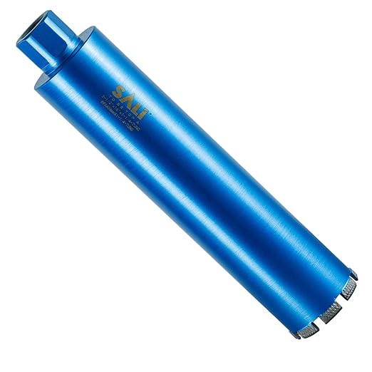 SALI Wet Diamond Core Drill Bits 3-1/2"/92mm Diameter, 15"/380mm Drilling Depth Concrete Core Drill Bit, 1-1/4-7" Thread Core Bit Turbo Laser-Welded Segments with Rebar, Brick, Block, Masonry, Stone