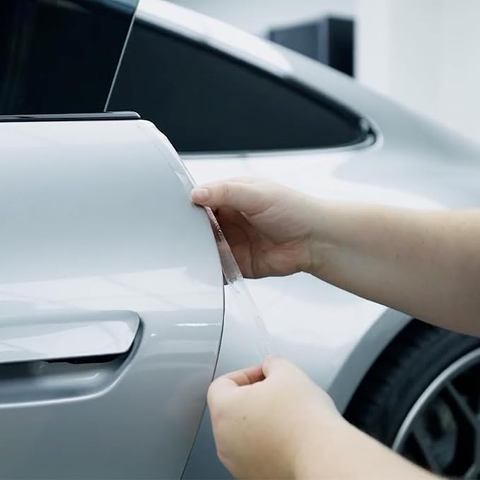 XPEL Door Edge Guard Protection Film Roll, 4-18" Strips - Car or Truck Doors, Protective Barrier Against Minor Scratches, Paint Chips, Door Edge Impact, and Dings - Prevents Damage and Possible Rust