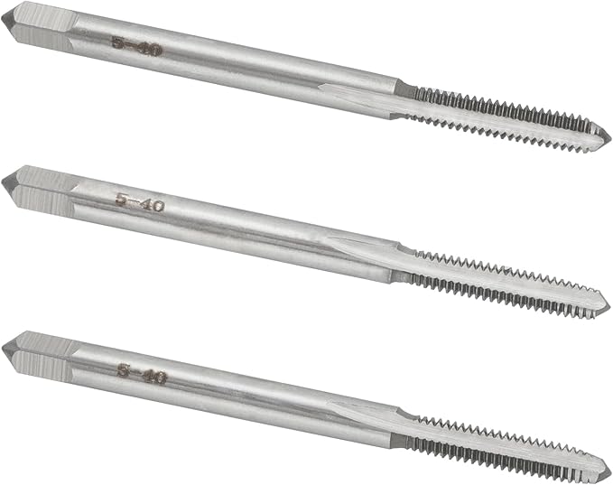 5-40 UNC Hand Tap Right Hand, 5 x 40 Threading Hand Tap 3Pcs