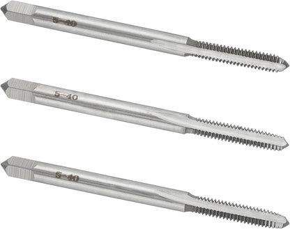 5-40 UNC Hand Tap Right Hand, 5 x 40 Threading Hand Tap 3Pcs