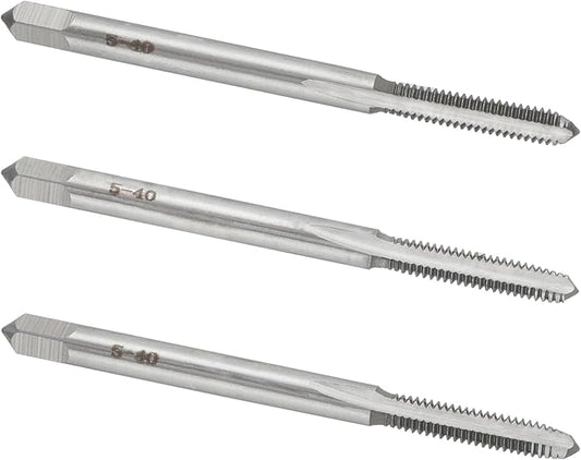5-40 UNC Hand Tap Right Hand, 5 x 40 Threading Hand Tap 3Pcs