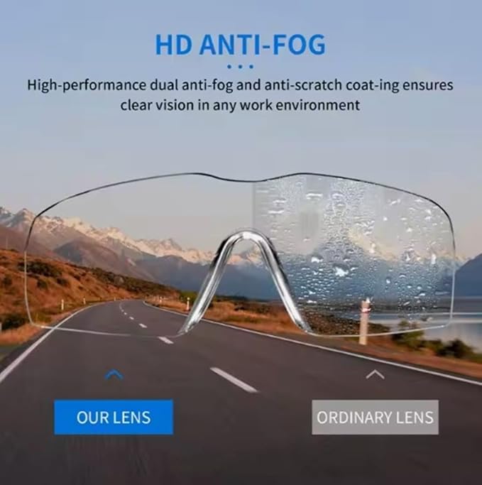 Euxor, Safety Glasses Goggles (2 Pack) Shattered Proof, ANSI Z87.1 & EN 166 UV Resistant, Wide Frame Scratch Resistant Eye Shield Black Frame Wear over Glasses Adjustable temples Unisex.
