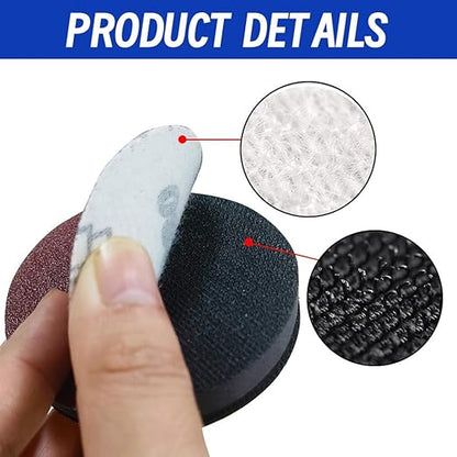WCIC 100-Pack 3-Inch Sanding Discs | P80 to P400 | Double Quantity for Long-Term Use | Essential Grit Selection for DIY Woodworking & Home Repair (3 Inch DIY Starter Kit)