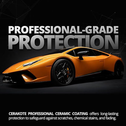 Cerakote Pro Ceramic Bundle – Car Wash & Professional Ceramic Kit with Microfiber Towels – Exterior Auto Cleaning & Protection Kit - Prep and Apply Cerakote Professional Ceramic Paint Coating