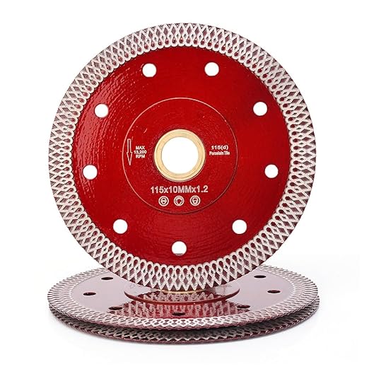 3 Pcs/Lot 4.5" Tile Blade Super Thin Porcelain Diamond Saw Blade for Porcelain Tile Granite