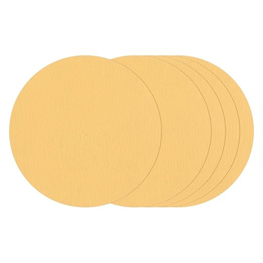 Kozelo 25 Pcs Sanding Discs 3 Inch 240 Grit Hook and Loop Random Orbital Sandpapers Suitable for Drywall Sander Wood Metal Furniture, Yellow