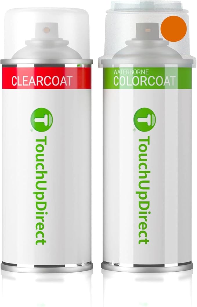 TouchUpDirect PAK Sunshine Orange Compatible with Subaru Exact Match Touch Up Paint Aerosol - Essential Kit