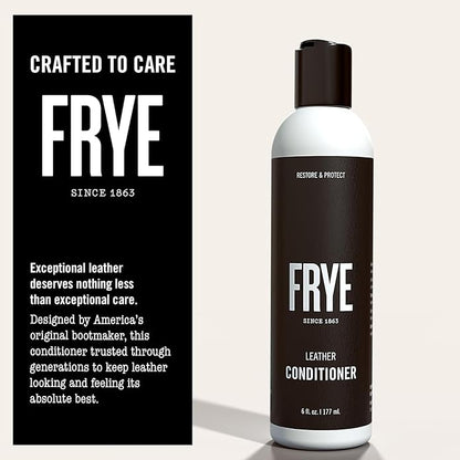 Frye Leather Conditioner – 6oz - Non-Toxic Leather Care Made in the USA | Restores & Softens Leather - Shoes, Boots, Jackets, Handbags, Purses & More