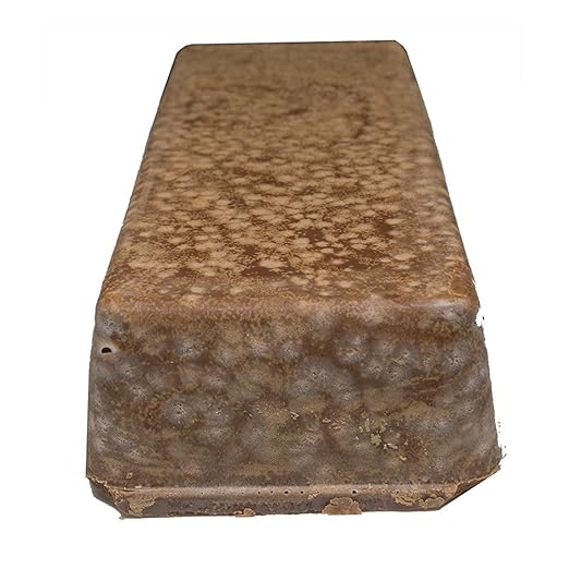 Benchmark Abrasives Buffing Compound for Cutting Removing Scratches on Brass Aluminum Pewter, Non-Ferrous Metals, Wood, Stainless Steel, 1 Pound Bar (Brown Tripoli)
