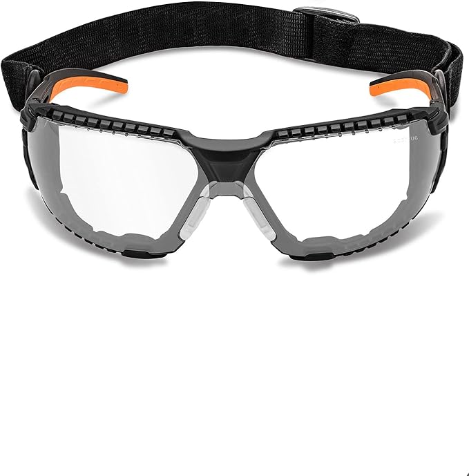 ProtectX Classic Safety Glasses, Anti-Fog Scratch Resistant Lenses, Protective Eyewear for Work, Indoor/Outdoor, ANSI Z87.1