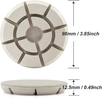 BSRTTOOL 7PCS Resin Diamond Floor Polishing Pads 3 Inch for Granite Marble Stone Terrazzo