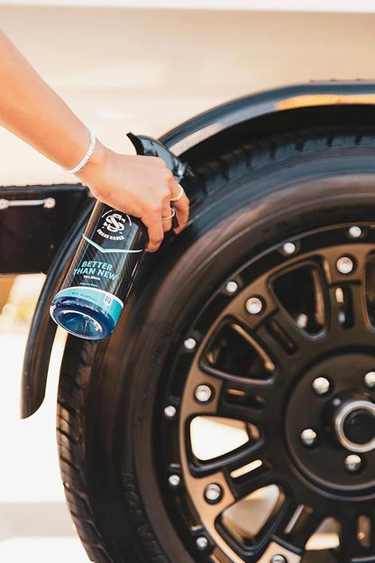 Better Than New | Summer Berry Scent | Tire Shine 16oz Bottle by Swags Sauce - Enhances The Natural Shine of Your Tires While Protecting Against Harmful UV Rays and Environmental contaminants.