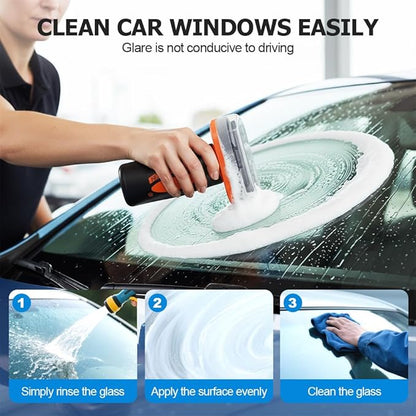 2026 Handheld Glass Oil-Film Remover, New Upgrade Emulsion Cleaner Glass Cleaning Board, Automotive Oil Film Cleaning Brush for Car Windows (4, One Size)