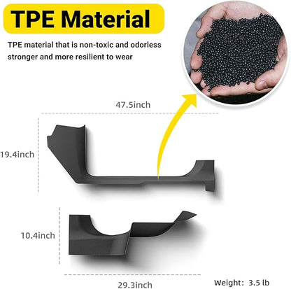 PUOENI 2025 2026 Model Y Juniper Door Sill Protector 4 PCS TPE Anti-Scratch Front and Rear Door Entry Guard for Tesla Model Y Refresh Juniper Accessories