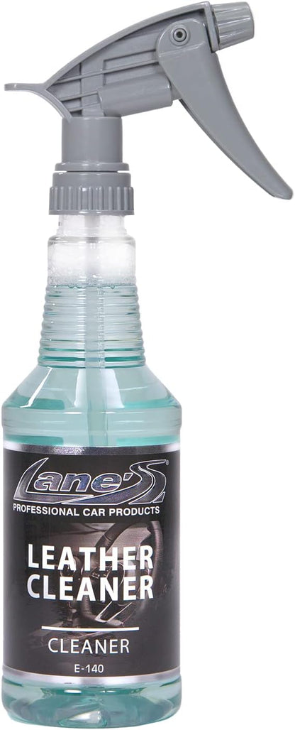 LANE'S Leather Cleaner- Leather Cleaning Spray, Automotive Leather Cleaner- Cleans Leather Pores, Removes Dirt and Grime, Keeps Leather Supple- 16 Ounces