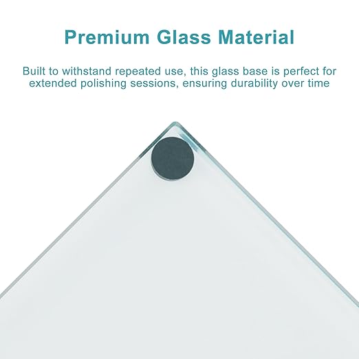 stonylab Glass Polishing Base, Electrode Polishing Support Stand for Metal Electrode Polishing, Durable and Easy to Clean