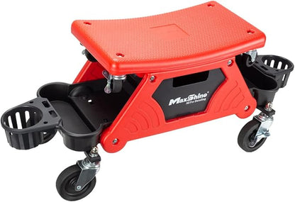 Maxshine Detailing Mini Creeper Without Cushion | Mobile Rolling Utility Creeper Seat for Mechanics & Car Detailers | Low Profile Detailing Seat for Car Cleaning, Polishing, Coating & Waxing