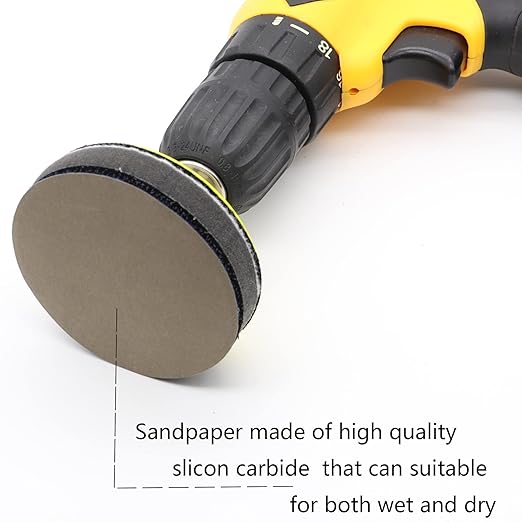 30pcs Sandpaper 3 inch Sanding Discs Hook and Loop 7000 Grits Wet Dry Sandpaper for Random Orbital Sander Automotive Metal Sanding Polishing
