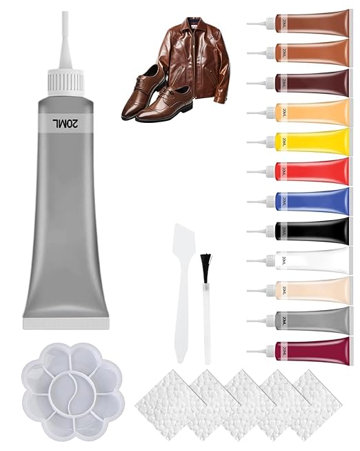 2026 New Advanced Leather Repair Gel, Vinyl Repair Kit for Car Seat, Professional Leather Repair Gel for Furniture, Multifunctional Couch and Jacket Repairs Kit (Gray)