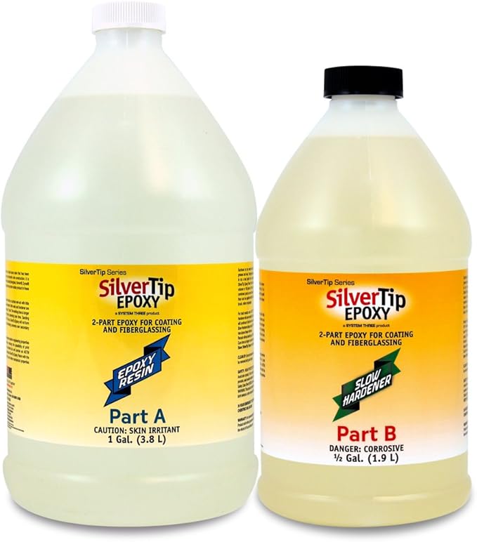 System Three SilverTip Epoxy Resin with Slow Hardener, 1.5 Gallon Kit