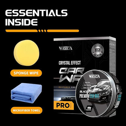 Car Wax for Dark Color Cars | Black, Charcoal, Midnight Blue | Liquid Depth & Sun Swirl Defender | 180g