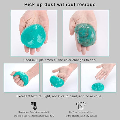 ASFSKY Cleaning Gel for Car Dust Cleaner Car Interior Slime for Detailing Putty for Dust Dirt Crumbs in Corners Clean The Dashboard Console and Vents