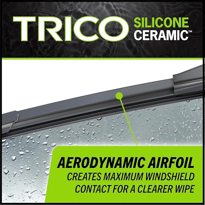 TRICO Silicone Ceramic™ (90-1818) & Inch Pack of 2 Automotive Replacement Windshield Wiper Blades For my Car, Super Premium All Weather Beam Blade for Select Vehicle Models